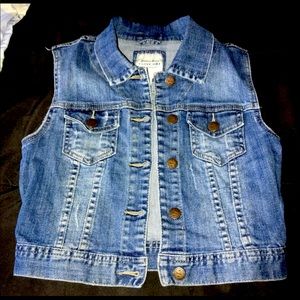 Denim vest size xs